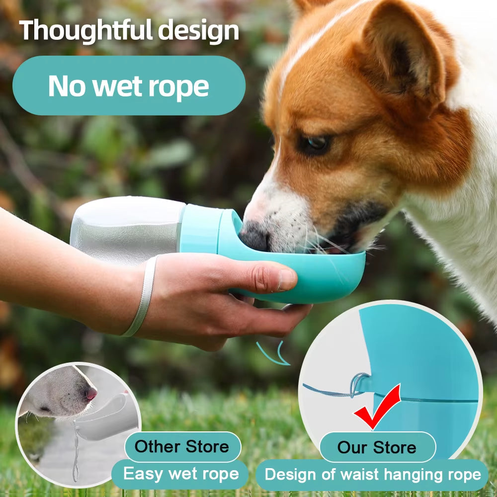 Botella de agua para perro tamaño 300ml y 500ml