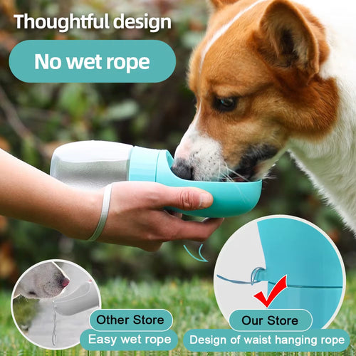 Botella de agua para perro tamaño 300ml y 500ml